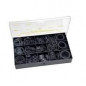 Doos met verschillende rubberen pakkingen 12x17 tot 40x49, 490 stuks.