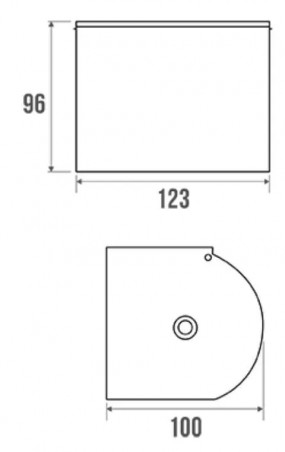 Distributeur de papier WC avec couvercle Inox poli brillant