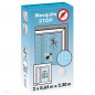 Insectenhor voor deur, "STOP" wit, 2 lamellen 0,65m x 2,20m