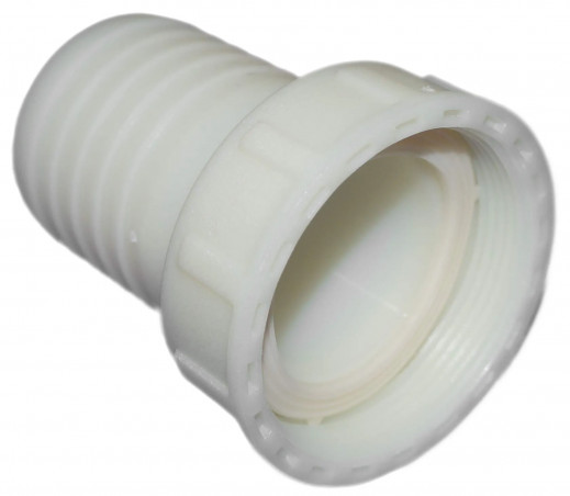 Raccord cannelé polyamide écrou libre 40 x 49 pour tuyau 40mm