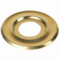 Platte gepolijste rozet in 15x21 diameter 55 mm, per stuk