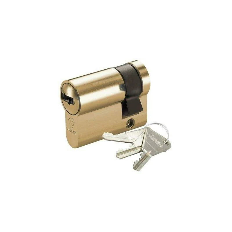 Halve cilinder Vachette messing voor garagedeur 30x10