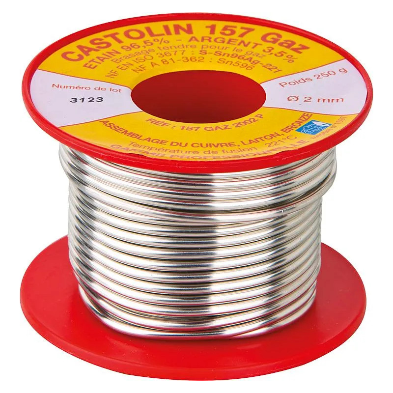 Tinsoldeerspoel, zilver 3,5% Gas 250G