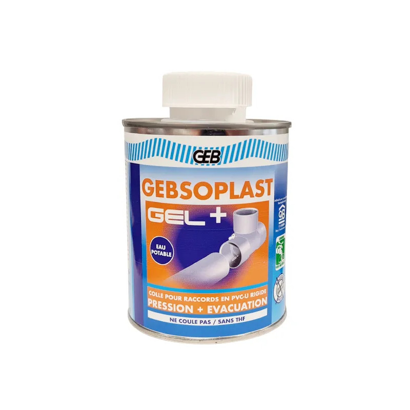 PVC plus lijm voor druk- en drainagetoepassingen, 500 ml