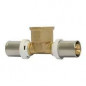 Multilayer brass tee Radial type female 26/20x27/26mm Multilayer brass tee Radial type female 26/20x27/26mm