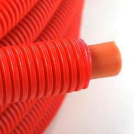 Pre-sheathed PER pipe 10x12 - 50m red - PBTUB - Référence fabricant : PERPR1250