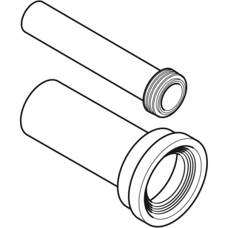 Kit de raccordement alimentation et évacuation Geberit pour WC suspendu, longueur 40 cm