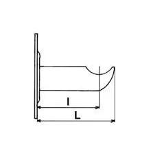 Supporto per radiatore in ghisa Tipo tenda 135 mm epossidico bianco