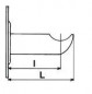 Gietijzeren radiatorsteun Gordijn type 135 mm wit epoxy