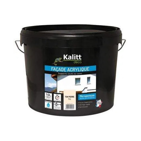 Peinture façade acrylique ton pierre 10L - KALITT