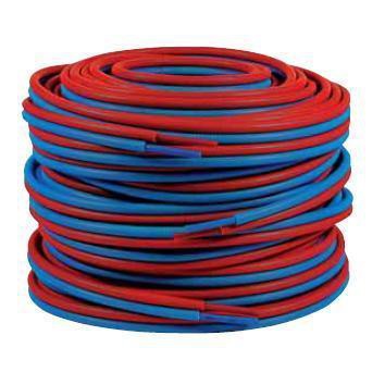 Double sheathed PER pipe 10x12 - 100m blue/red