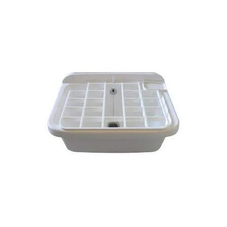 Poste d'eau blanc 550x390x280 complet