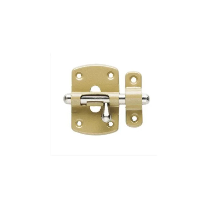 Gelakte bout met 40 mm ronde bout, bronzen lak Gelakte bout met 40 mm ronde bout, bronzen lak