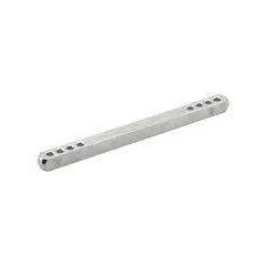 Cuadrado perforado 6x120mm - 2 piezas