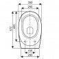 ALLIA Chamade toilet seat with slow-close, white