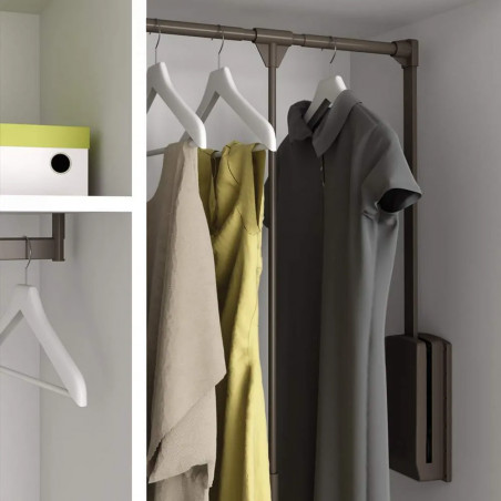 Folding wardrobe for cabinets 602 to 830mm