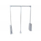 Penderie rabattable pour armoire 452 à 600 mm Penderie rabattable pour armoire 452 à 600 mm