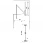 Penderie rabattable pour armoire 452 à 600 mm Penderie rabattable pour armoire 452 à 600 mm