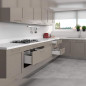 Ladeset met demping, hoogte 185 mm, lengte 500 mm, wit