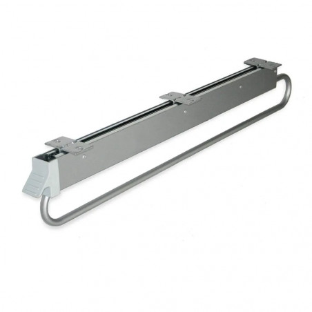  Porte-vêtements extractible pour armoire 800mm, gris métalisé