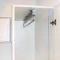  Garderobedeur voor 800 mm kledingkast, metallic grijs