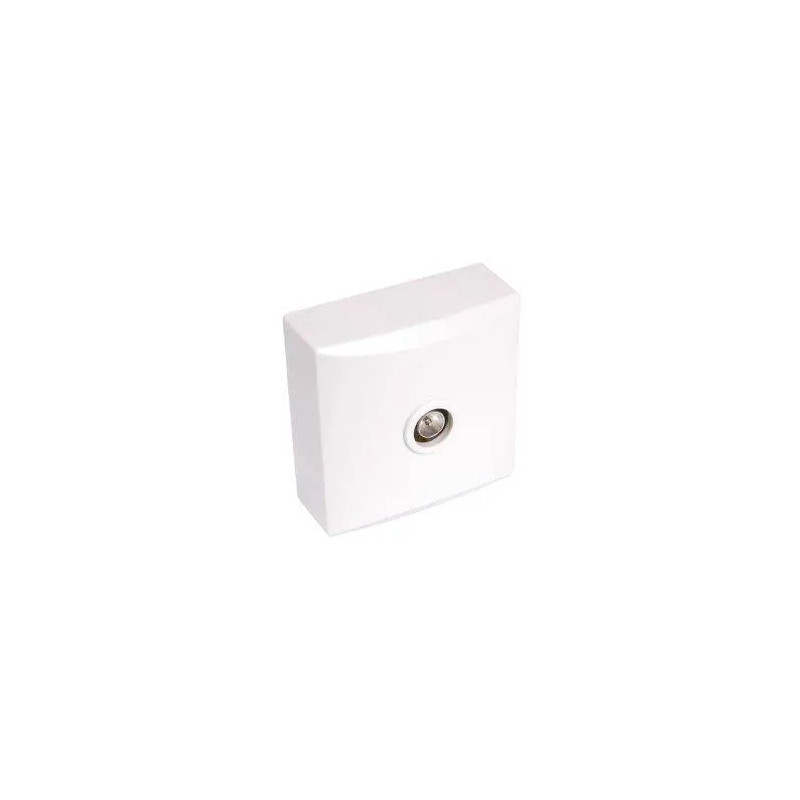 Blok white surface-mounted television socket Blok white surface-mounted television socket