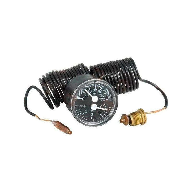 Thermomanometer diameter 457 mm, 1500 mm, 120 graden 4B