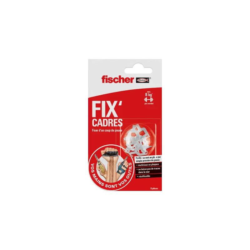 Fixeerlijsten voor gips en zachthout, 8 stuks