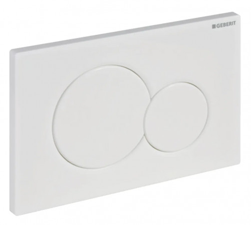 Plaque de commande WC Geberit Sigma01 double touche, blanc