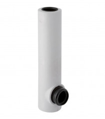 Angled flush pipe for Geberit concealed cisterns for wall-hung WCs