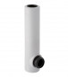 Angled flush pipe for Geberit concealed cisterns for wall-hung WCs