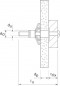 Plasterboard plugs without screws HM 6x52, 50 pieces