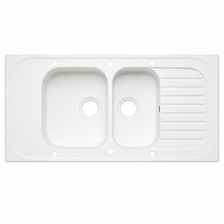 Evier kit 100x60, avec découpe pour Domino