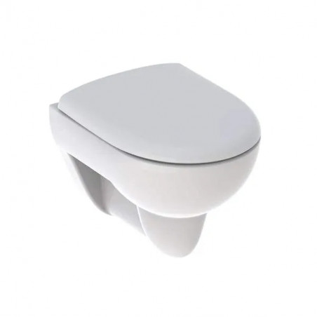 Pacchetto vaso WC sospeso corto Renova con copriwater standard, bianco