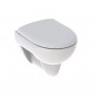 Pack Wand-WC kurz Renova mit Standard-WC-Sitz, weiß