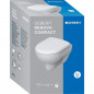 Pacchetto vaso WC sospeso corto Renova con copriwater standard, bianco