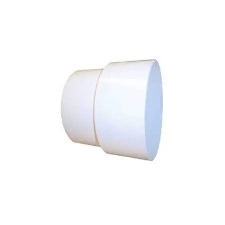 Manicotto in PVC bianco Femmina D.100mm Maschio D.93mm.