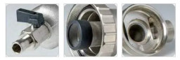 Zelfreinigend messing zeeffilter 26x34, 400µm