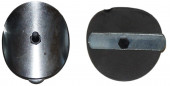 Kolomafsluiter, diameter 100 mm, hermetische stalen dop verzinkt Kolomafsluiter, diameter 100 mm, hermetische stalen dop verzinkt