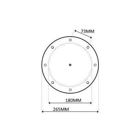 Flangia, guarnizioni e viti per scarico inferiore BL311, bianco