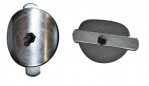 Set of column stoppers, diameter 40 mm, stainless steel hermetic plug, 10 pieces Set of column stoppers, diameter 40 mm, stainless steel hermetic plug, 10 pieces