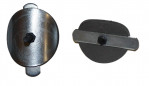 Zuilplug, diameter 80 mm, hermetische plug gegalvaniseerd staal, 10 stuks