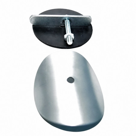 Column stopper, hermetic plug galvanized steel, diameter 100 mm, 10 pieces