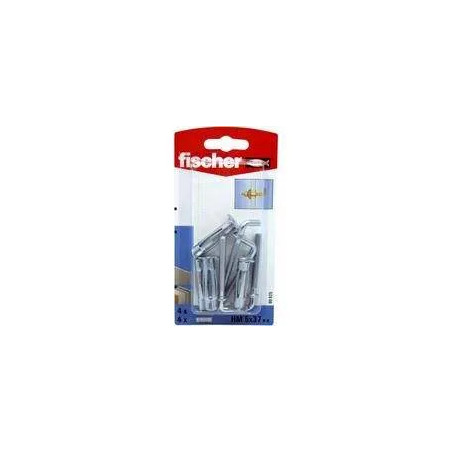 Metalldübel für Gipskarton HM 5x37mm mit geradem Haken 5mm, 4 Stück
