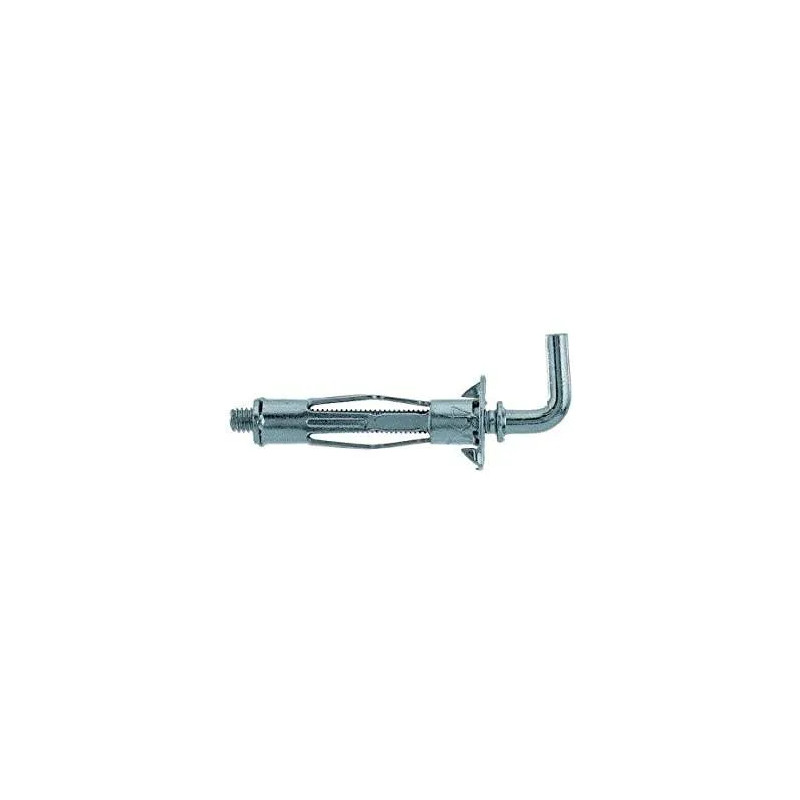 HM 5x37 mm metalen muurplug met 5 mm rechte haak, 4 stuks