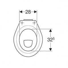 Cuvette WC indépendante PUBLICA SH surélevée PMR pour réservoir haut