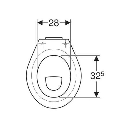 Cuvette WC indépendante PUBLICA SH surélevée PMR pour réservoir haut