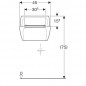 Vertedero 450 mm con rejilla y fijación Vertedero 450 mm con rejilla y fijación