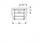 Weir 450mm with grid and fixing