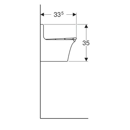 Troppopieno da 450 mm con griglia e fissaggio